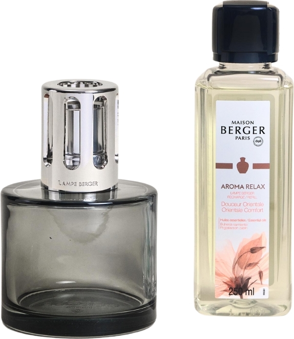 Aroma Katalytische Lampe grau mit Duft Relax