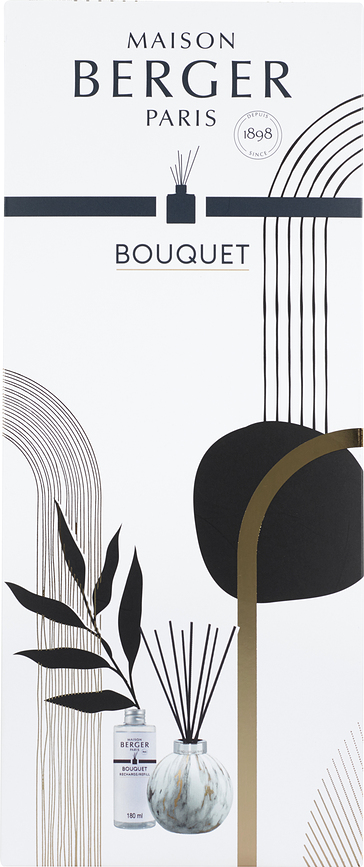 Boule Diffuseur de Parfum au parfum Liliflora, marbre blanc