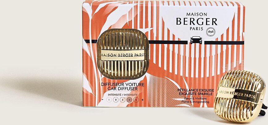 Cannelo Διαχυτής Αρώματος Αυτοκινήτου, χρυσός, με άρωμα Exquisite Sparkle