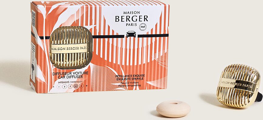 Cannelo Dišavni difuzor za avto, zlat, vonj Exquisite Sparkle