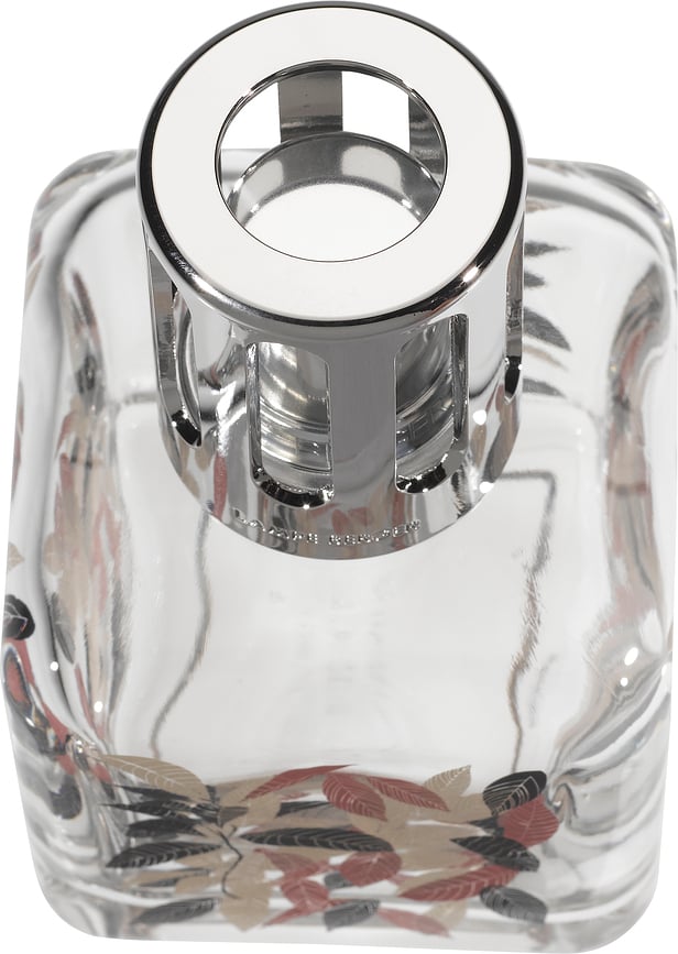 Cube Lampe Catalytique, motif feuilles, avec parfum Zest of Verbena