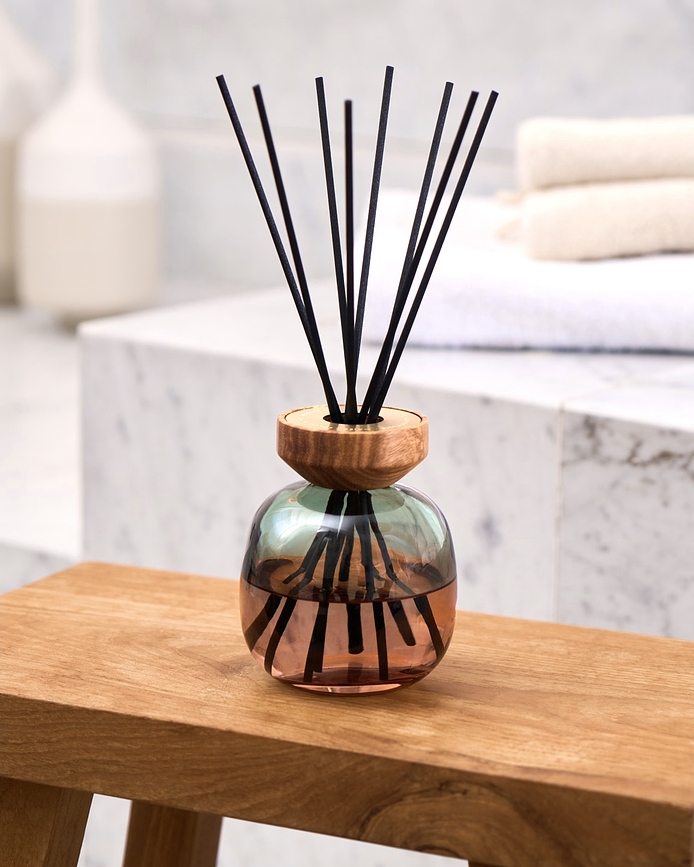 Diffuseur de parfum \u00e0 b\u00e2tonnets et essence Wood Minerals