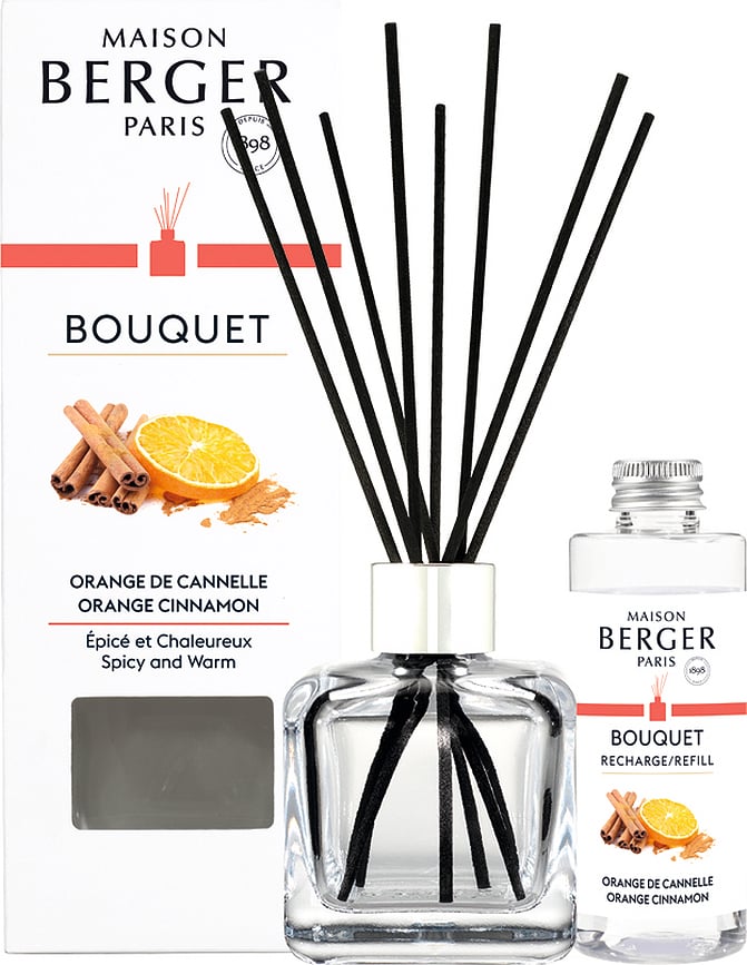 Difusor Cube, aroma naranja y canela