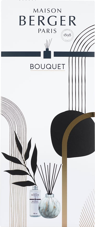 Difusor de Aroma de mármol blanco Boule, con fragancia Liliflora