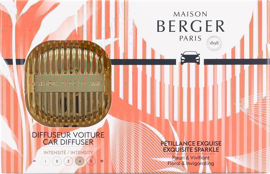 Difusor de Aroma para coche Cannelo, dorado, con fragancia Exquisite Sparkle