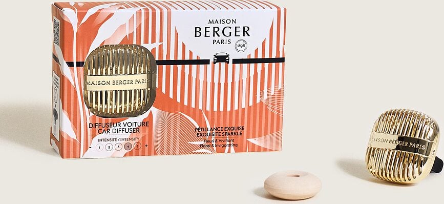 Difusor de Aroma para coche Cannelo, dorado, con fragancia Exquisite Sparkle