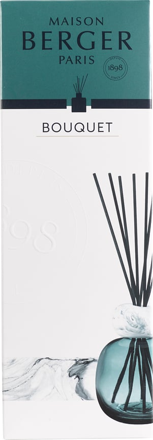 Difusor de Aromas Mineral, azul y blanco, con fragancia Té Blanco Puro