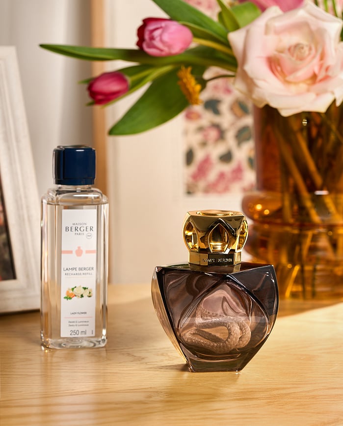 Eternity Lampe Catalytique avec parfum Lady Flower, noire