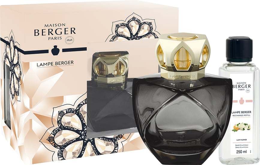 Eternity Lampe Catalytique avec parfum Lady Flower, noire