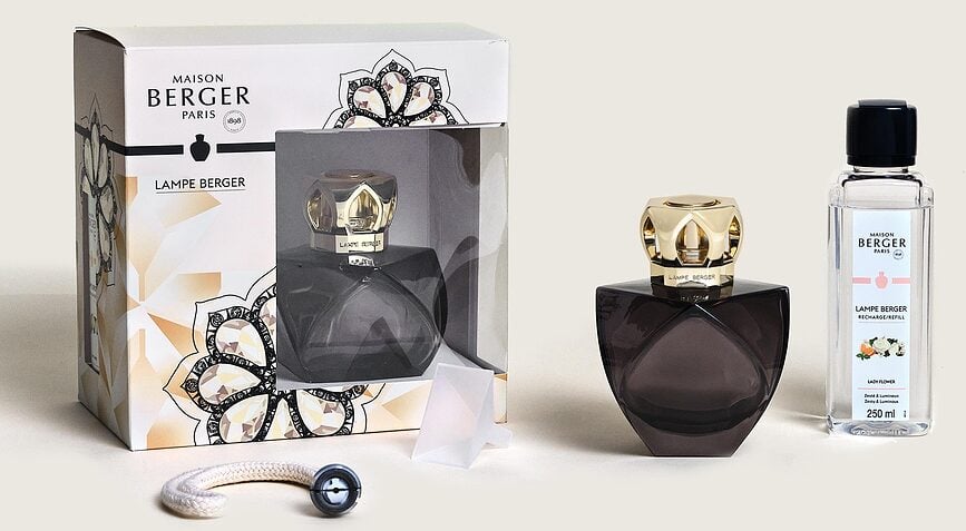 Eternity Lampe Catalytique avec parfum Lady Flower, noire