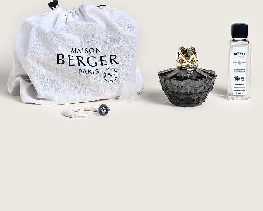 Kalia Lampe Catalytique, noire, avec parfum Vanilla Magnificence