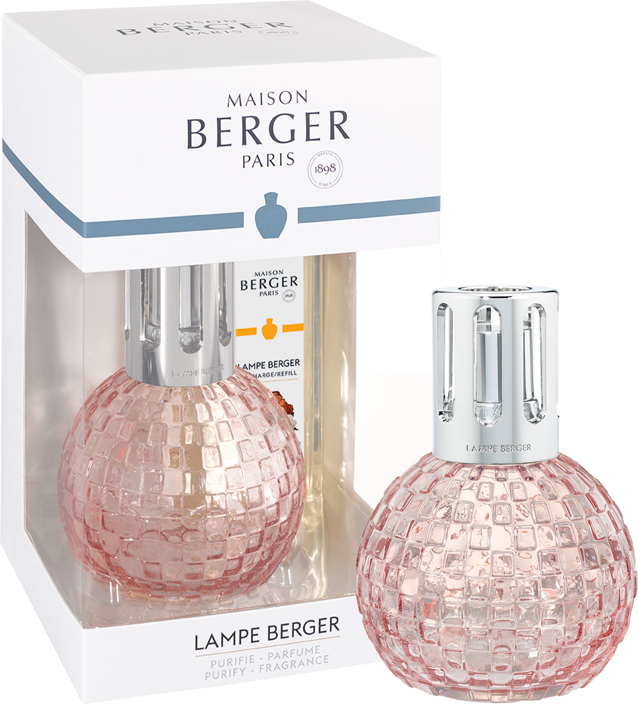 Katalytische Lampe Disco Rose mit Sweet Grapefruit Duft