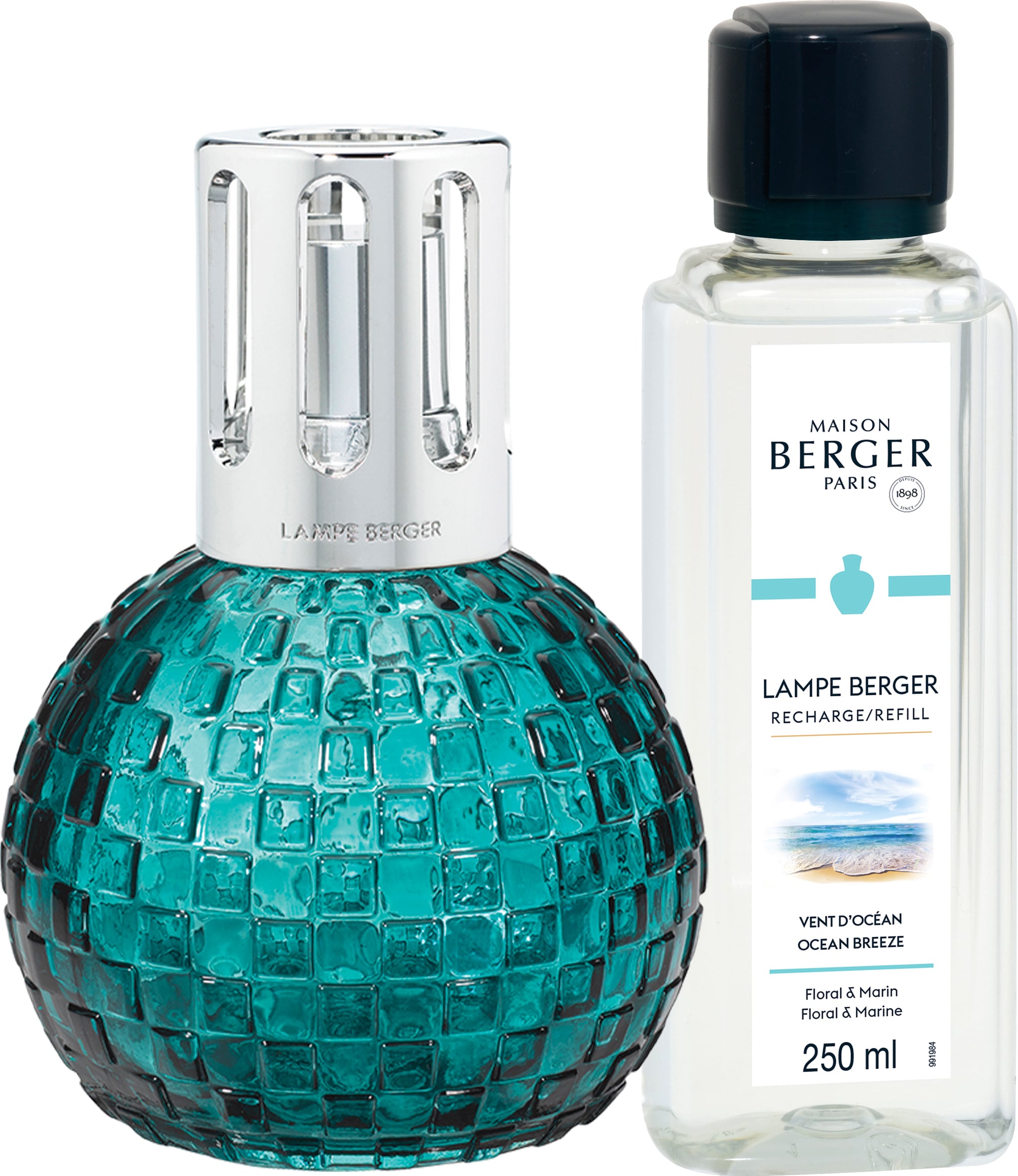 Katalytische Lampe Disco Turquoise mit Cozy Musk Duft