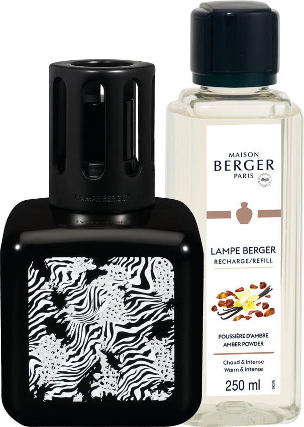 Katalytische Lampe Glacon Black Zebra mit Amber Powder Duft