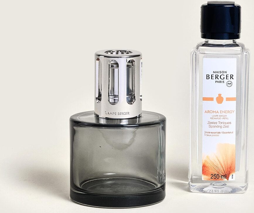 Lámpara Catalítica Aroma, gris, con fragancia Energy