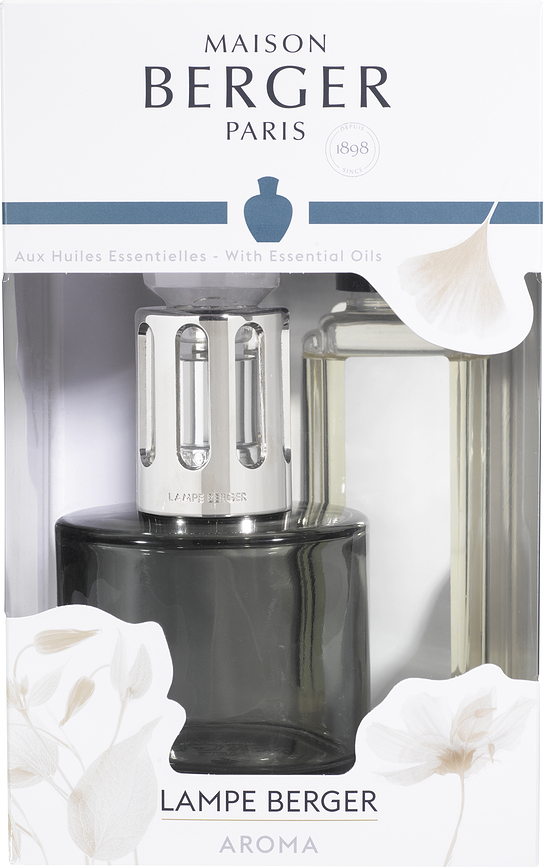 Lámpara Catalítica Aroma, gris, con fragancia Happy