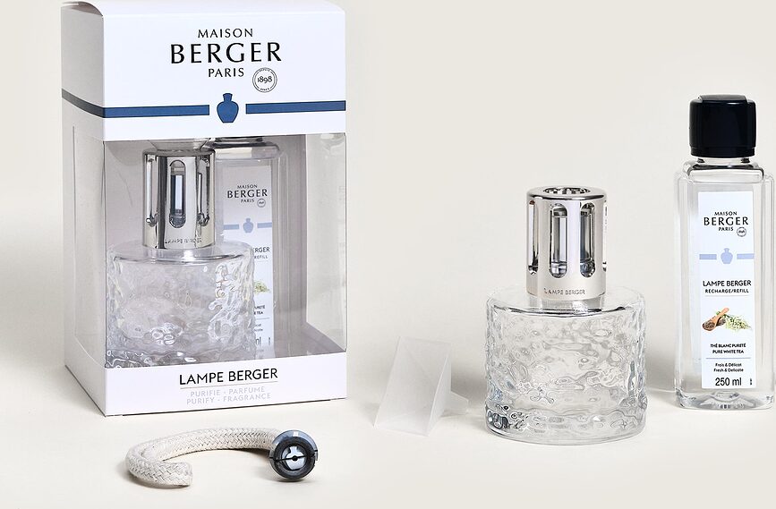 Lámpara Catalítica transparente Mirage, con fragancia Pure White Tea