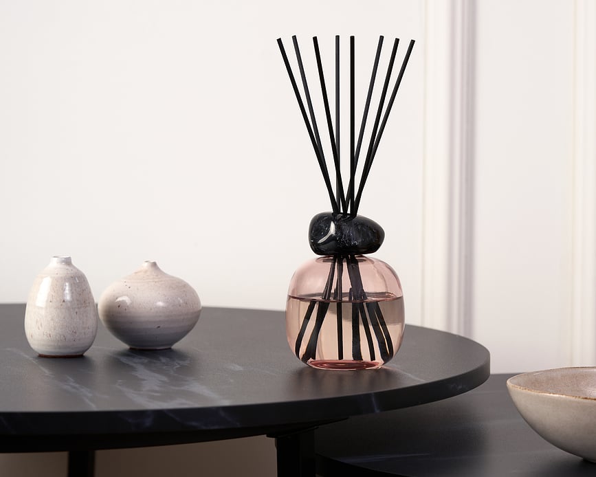 Mineral Diffuseur de Parfum, rose et noir, parfum Liliflora