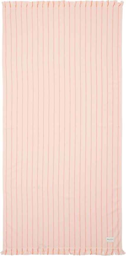 Ailis Drap De Bain à rayures, 100 x 200 cm, orange