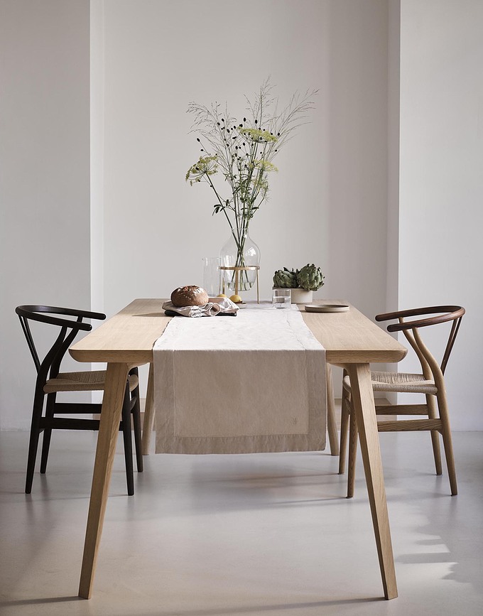 Camino de mesa Akalla, 50 x 250 cm, beige