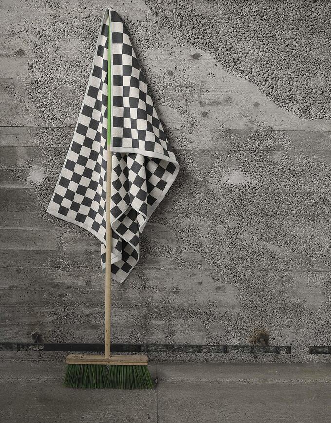 Checker Brisača, 30 x 50 cm, bež-antracitna