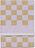 Checker Handtuch 30 x 50 cm lila-hellbraun