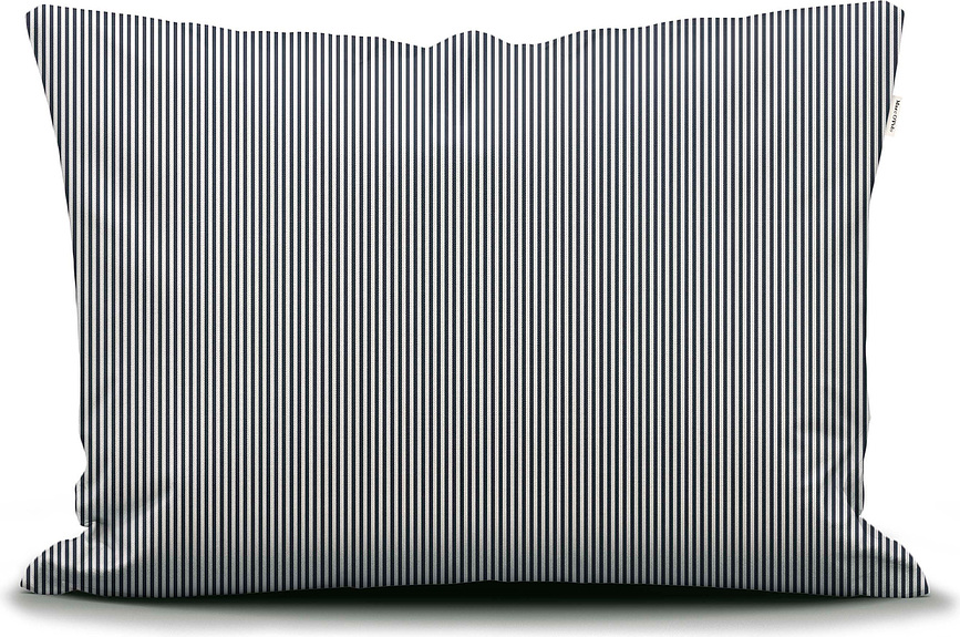 Classic Stripe Kissenbezug 40 x 40 cm weiß-marineblau Reißverschluss