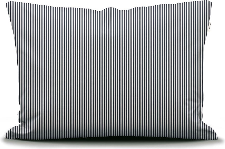 Classic Stripe Kissenbezug 40 x 80 cm weiß-marineblau Reißverschluss