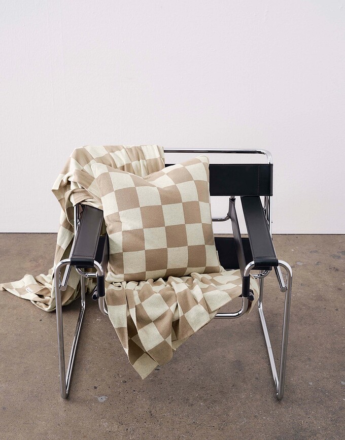 Cojín decorativo Rykki, 50 x 50 cm, beige