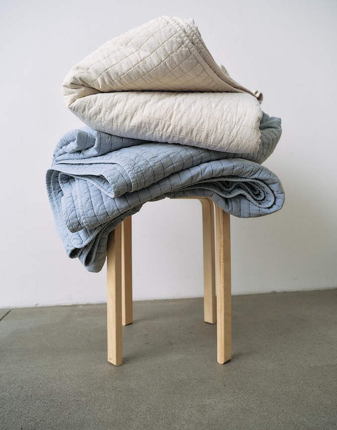 Colcha Bodine, 220 x 265 cm, blanco roto