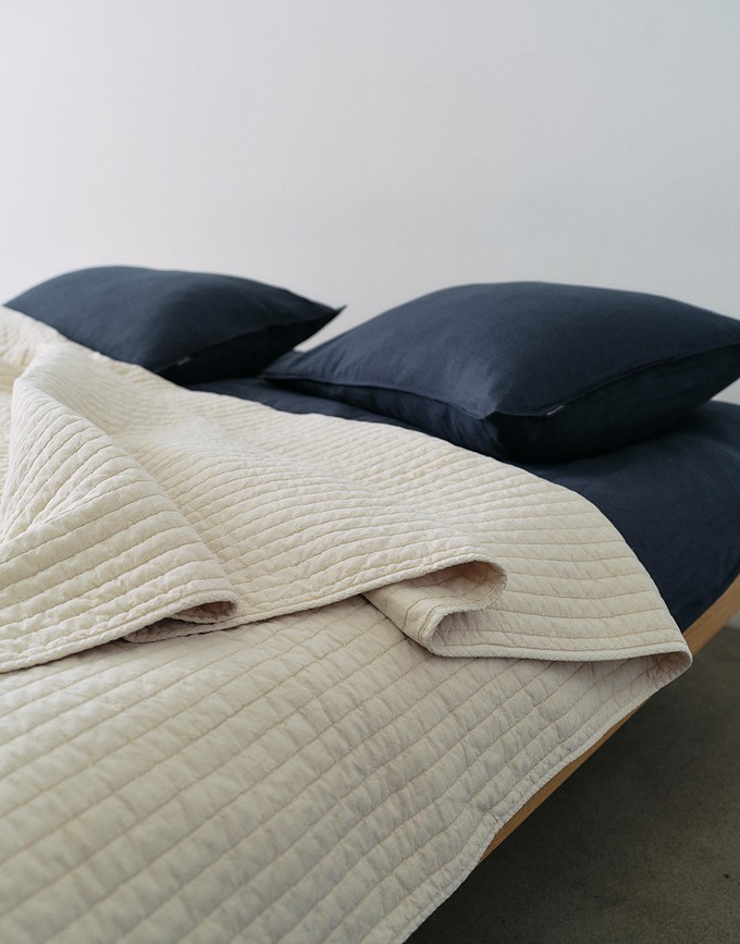 Colcha Bodine, 220 x 265 cm, blanco roto