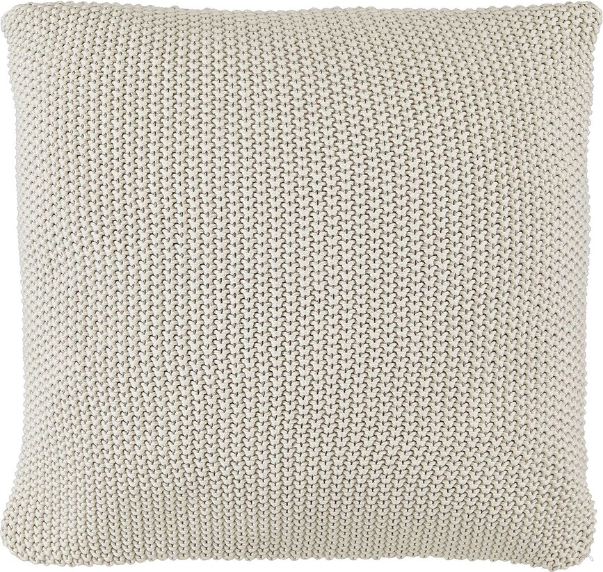 Cuscino Nordic Knit 50 x 50 cm beige in cotone biologico