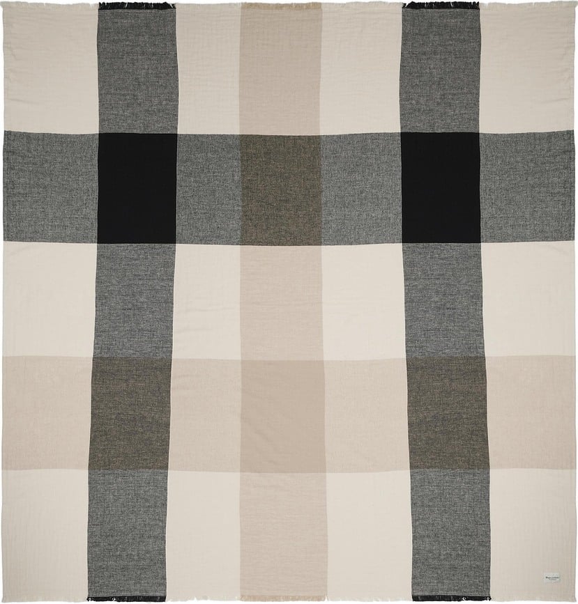 Erlend Deka karirana 200 x 200 cm bež-narančasta