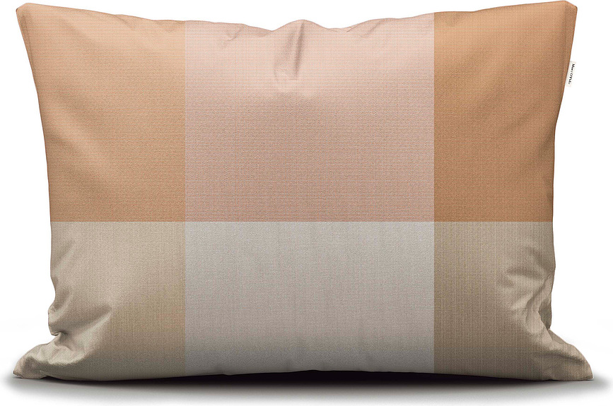 Erliv Housse de Coussin avec fermeture éclair, 40 x 40 cm, beige-marron