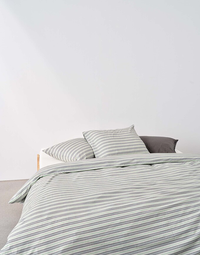 Faas Posteljnina, 260 x 220 cm, zelena, 2 prevleki za vzglavnik 60 x 70 cm