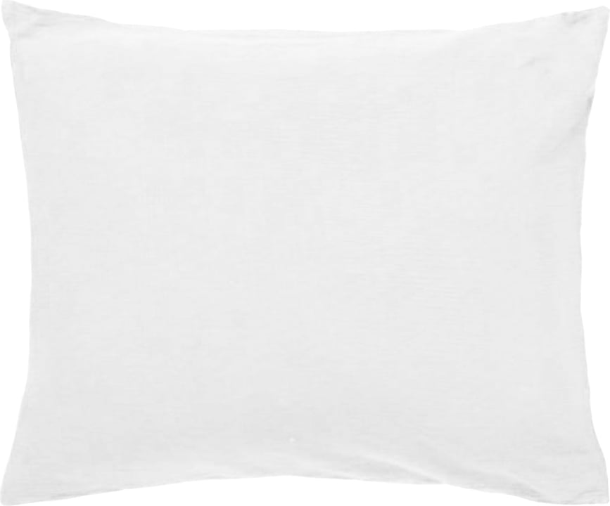 Funda de Almohada de lino Valka, 40 x 80 cm, blanca
