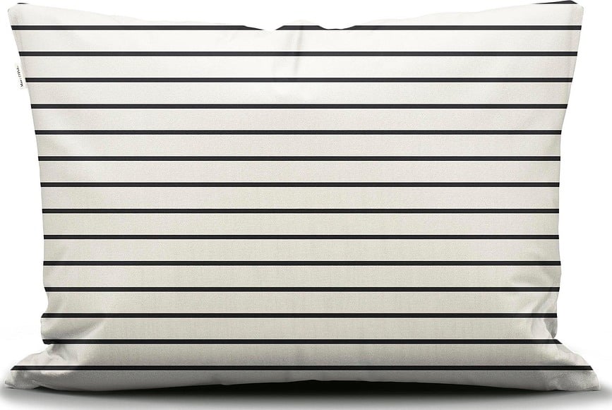 Funda de Almohada Thyra, 60 x 70 cm, beige y negra