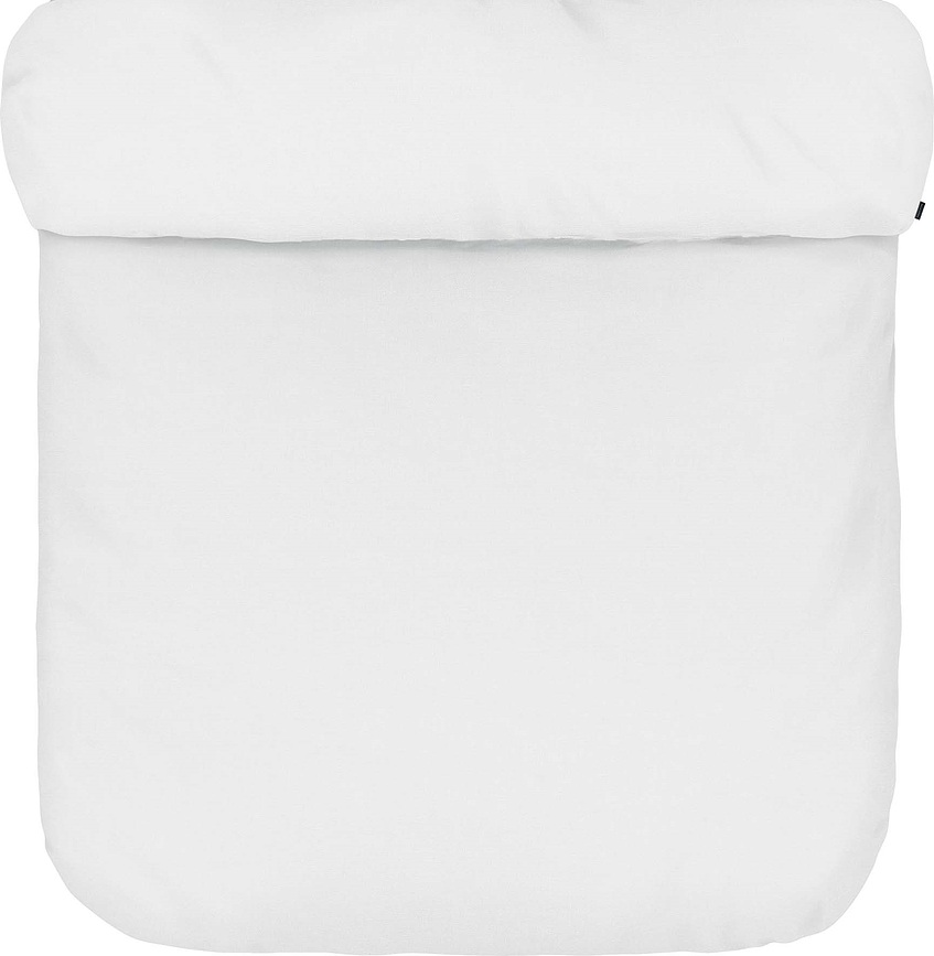 Funda Nórdica de lino Valka, 200 x 220 cm, blanca, con cierre de solapa