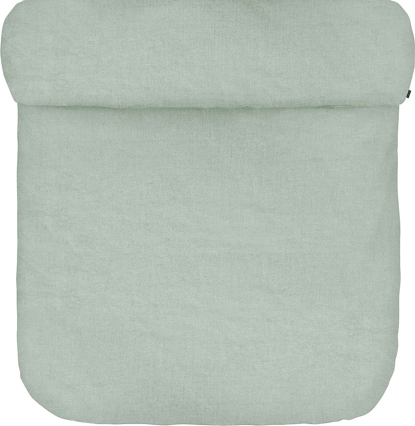 Funda Nórdica de lino Valka, 200 x 220 cm, color pistacho, con cierre de solapa