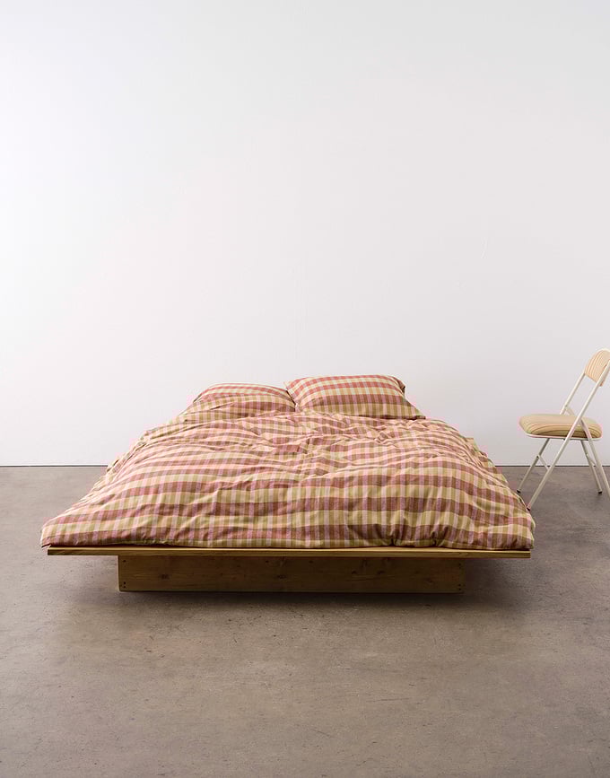 Funda Nórdica Hillan, 140 x 220 cm, naranja y roja, con funda de almohada 60 x 70 cm, cierre de solapa