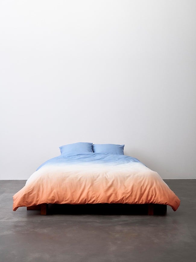 Juego de Funda Nórdica Jorn, 140 x 220 cm, azul, cierre de solapa, incluye funda de almohada 60 x 70 cm