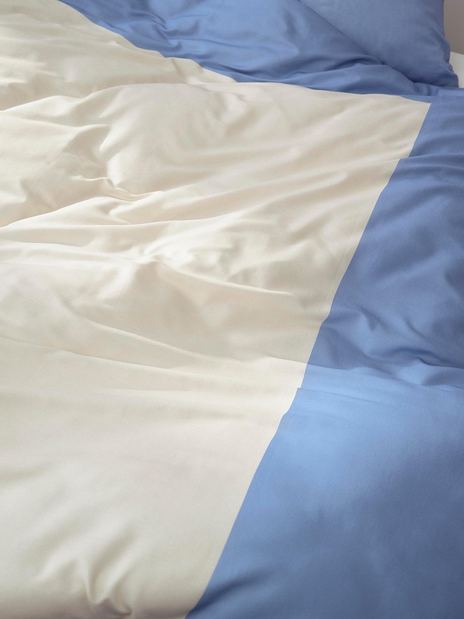 Funda Nórdica Keersten, 260 x 220 cm, azul, con 2 fundas de almohada 60 x 70 cm, cierre de solapa