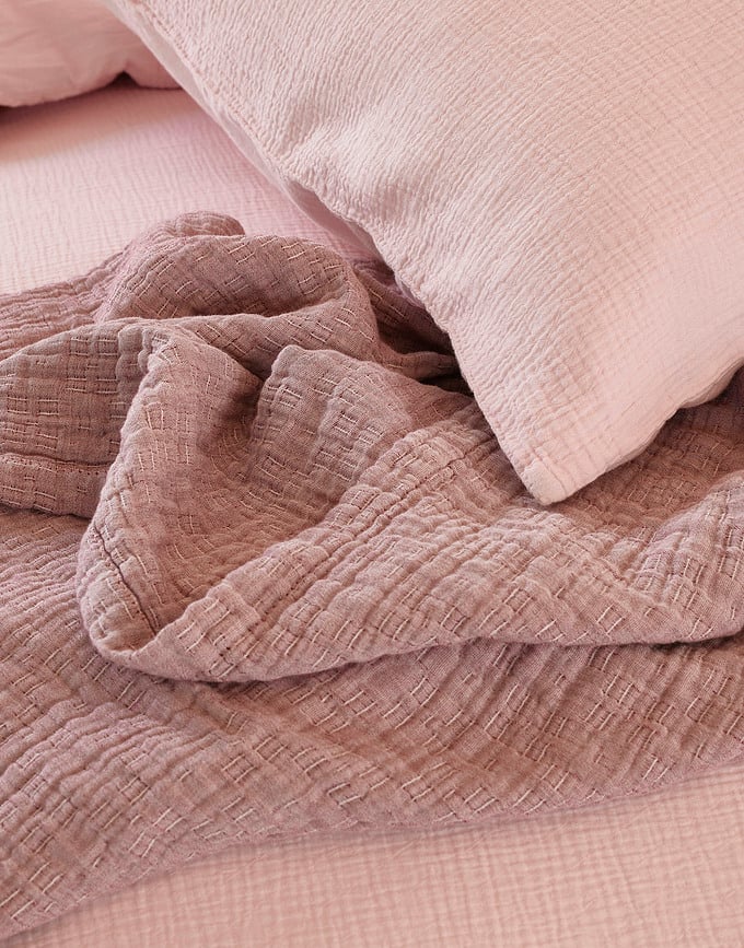 Funda Nórdica Kuva, 135 x 200 cm, rosa, con funda de almohada 80 x 80 cm