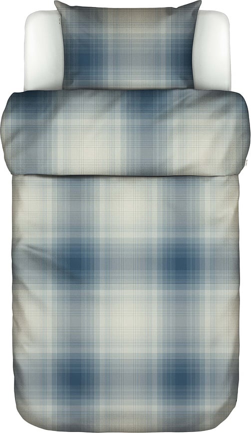 Funda Nórdica Phia, 140 x 200 cm, azul, con funda de almohada 70 x 90 cm, cierre de cremallera