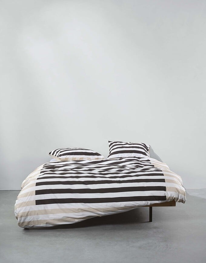 Juego de Funda Nórdica Sanna, 260 x 220 cm, antracita, con 2 fundas de almohada 60 x 70 cm