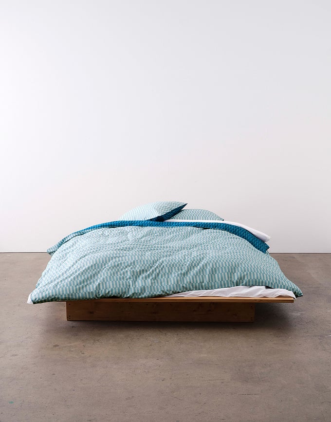 Funda Nórdica Sillia, 260 x 220 cm, azul, con 2 fundas de almohada 60 x 70 cm, cierre solapa