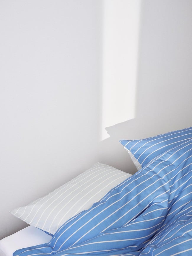 Funda Nórdica Thyra, 260 x 220 cm, azul, con cierre de solapa, 2 fundas de almohada 60 x 70 cm