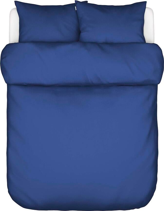 Funda Nórdica Tove, 260 x 220 cm, azul cobalto, cierre de solapa, con 2 fundas de almohada 60 x 70 cm