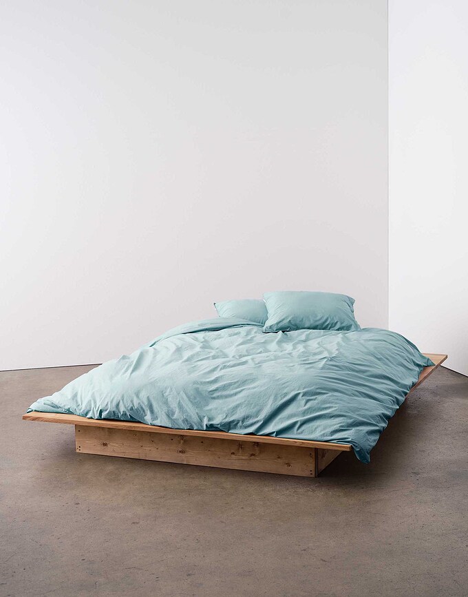 Juego de Funda Nórdica Tove, 200 x 200 cm, color aguamarina, cierre de cremallera, incluye 2 fundas de almohada 80 x 80 cm