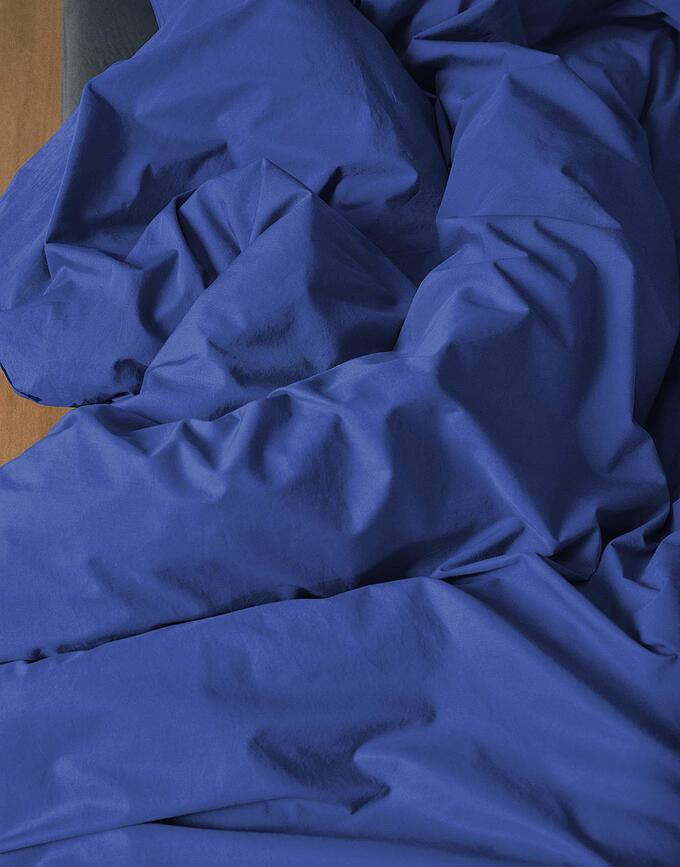 Funda Nórdica Tove, 260 x 220 cm, azul cobalto, cierre de solapa, con 2 fundas de almohada 60 x 70 cm